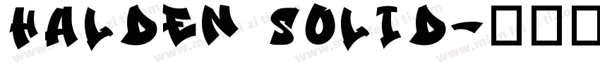 HALDEN SOLID字体转换